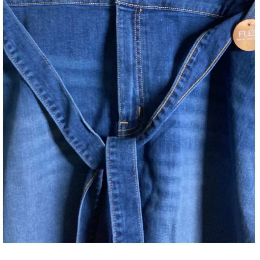 Lane Bryant Girlfriend Shorts jean denim tie waist NWT Size 26
